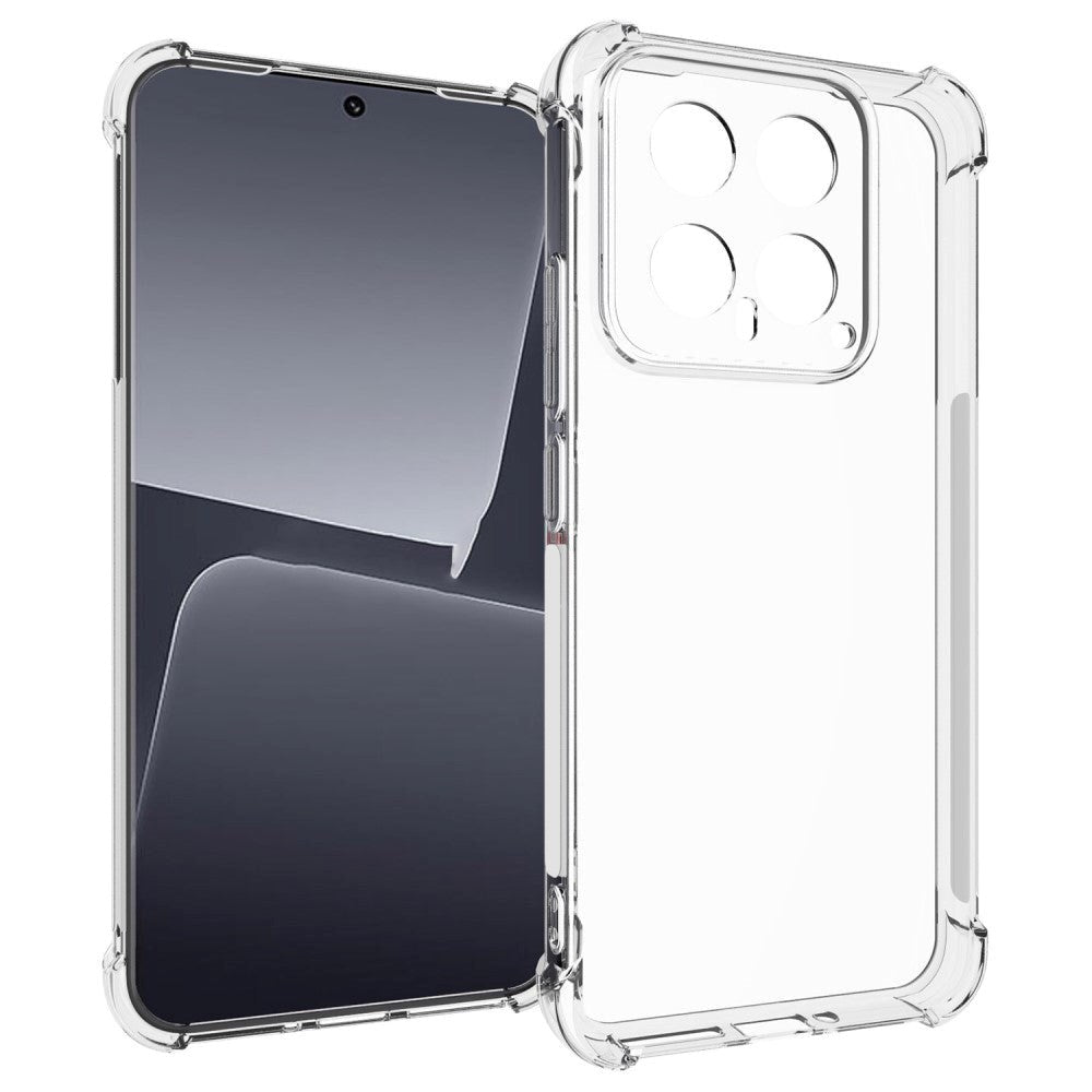 Xiaomi 14 Fleksibel Plastik Mobil Cover - Gennemsigtig
