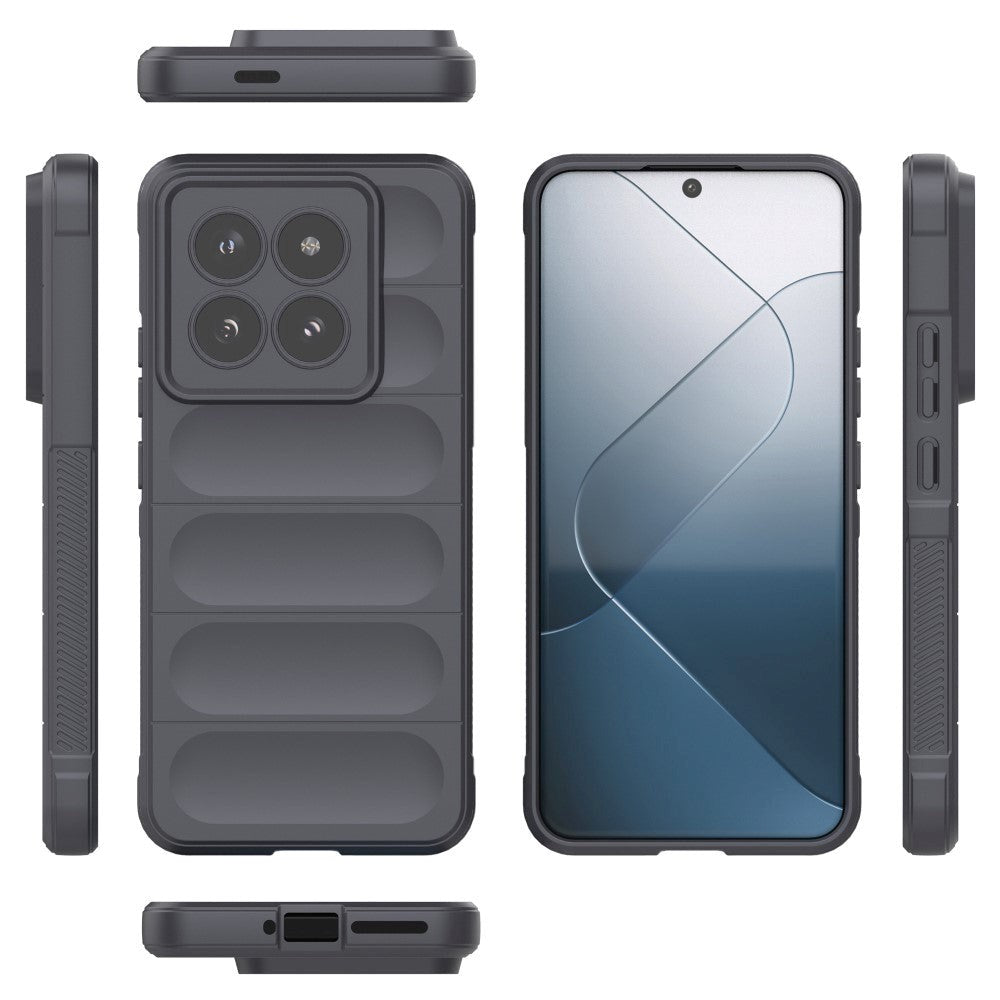 Xiaomi 14 Pro Fleksibelt Plastik Mobil Cover - Grå