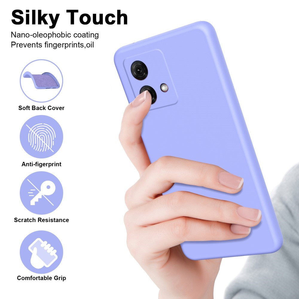 EIDERWOOD Motorola Moto G84 Liquid Silikone Mobil Cover - Lilla