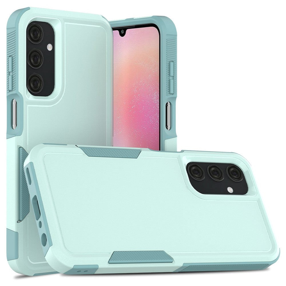 Samsung Galaxy A25 (5G) Hybrid Håndværker Plastik Mobil Cover - Mint Blå