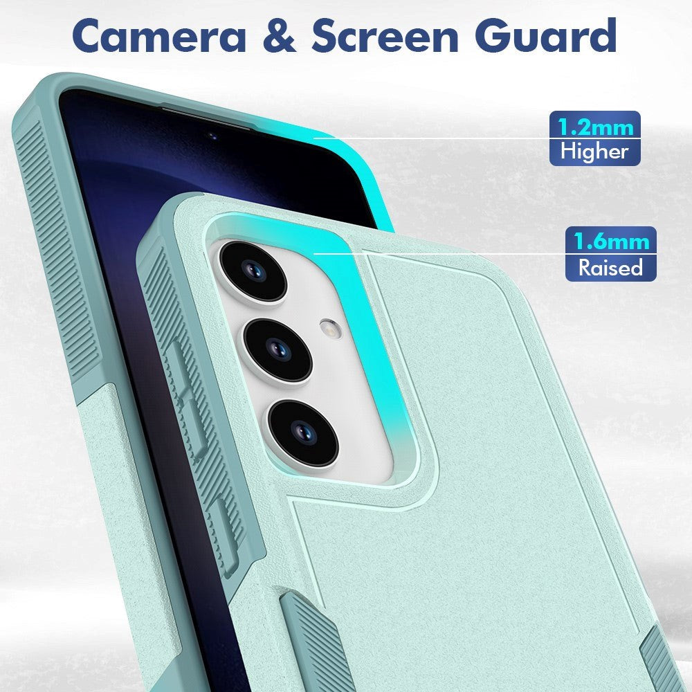 Samsung Galaxy S24 Hybrid Håndværker Plastik Mobil Cover - Mintgrøn