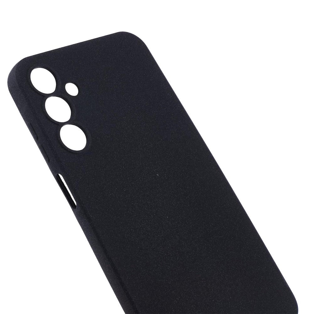 Samsung Galaxy A15 (5G) / A15 Mat Fleksibelt Plastik Mobil Cover - Sort