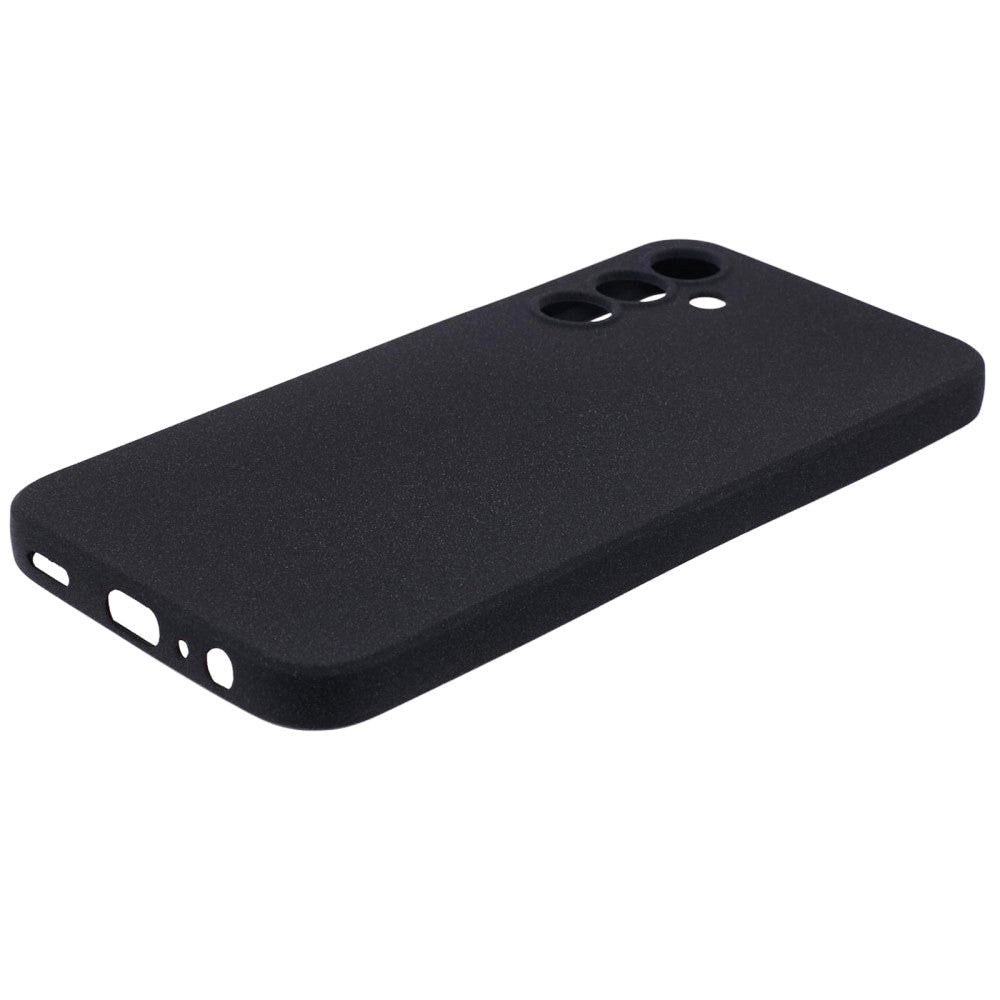 Samsung Galaxy A15 (5G) / A15 Mat Fleksibelt Plastik Mobil Cover - Sort