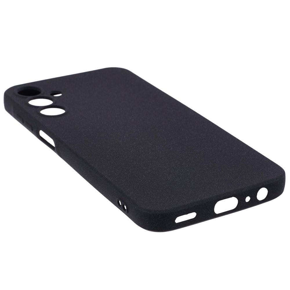 Samsung Galaxy A15 (5G) / A15 Mat Fleksibelt Plastik Mobil Cover - Sort