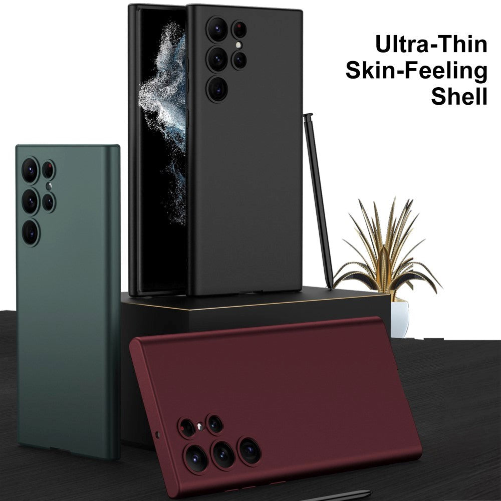 Samsung Galaxy S24 Ultra Fleksibel Plastik Mobil Cover - Bordeaux Rød