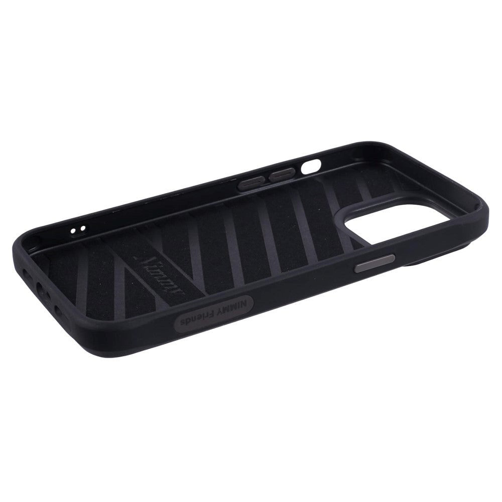 iPhone 15 Pro Hybrid Mobil Cover m. Dyremotiv & Brodering - Panda