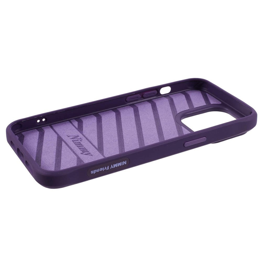 iPhone 15 Pro Hybrid Mobil Cover m. Dyremotiv & Brodering - Kanin