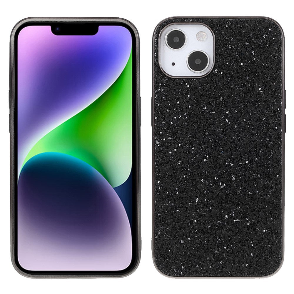EIDERWOOD iPhone 14 Glitter Hybrid Mobil Cover - Sort