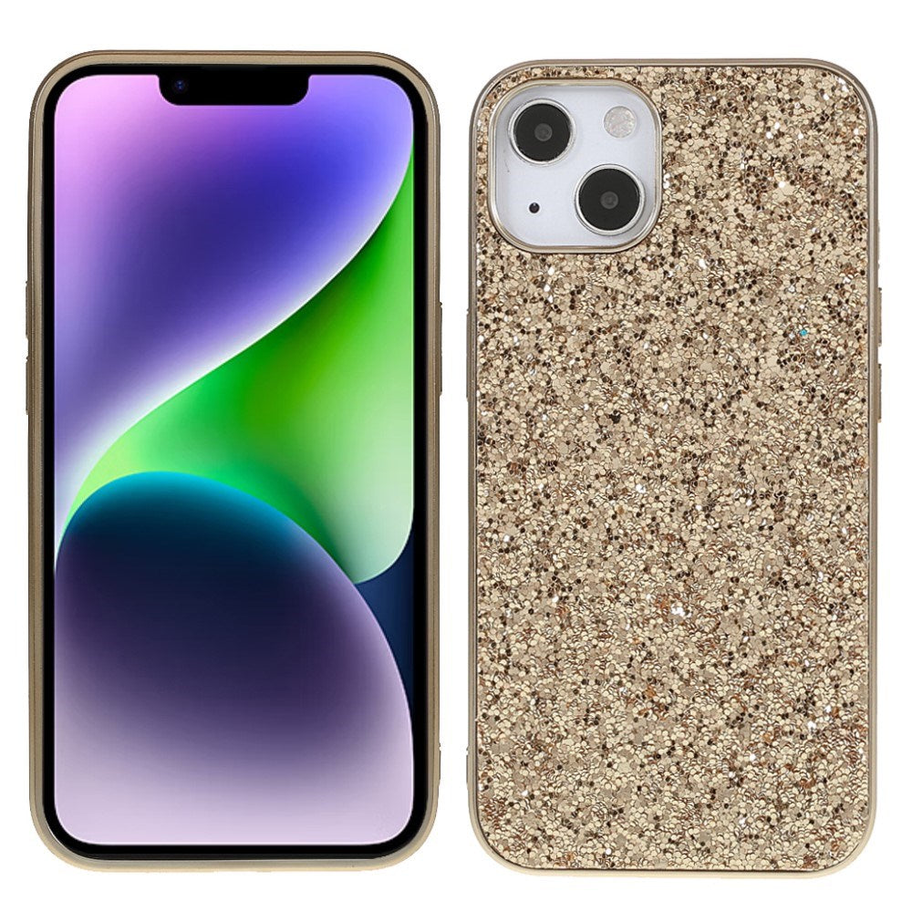 EIDERWOOD iPhone 14 Glitter Hybrid Mobil Cover - Guld