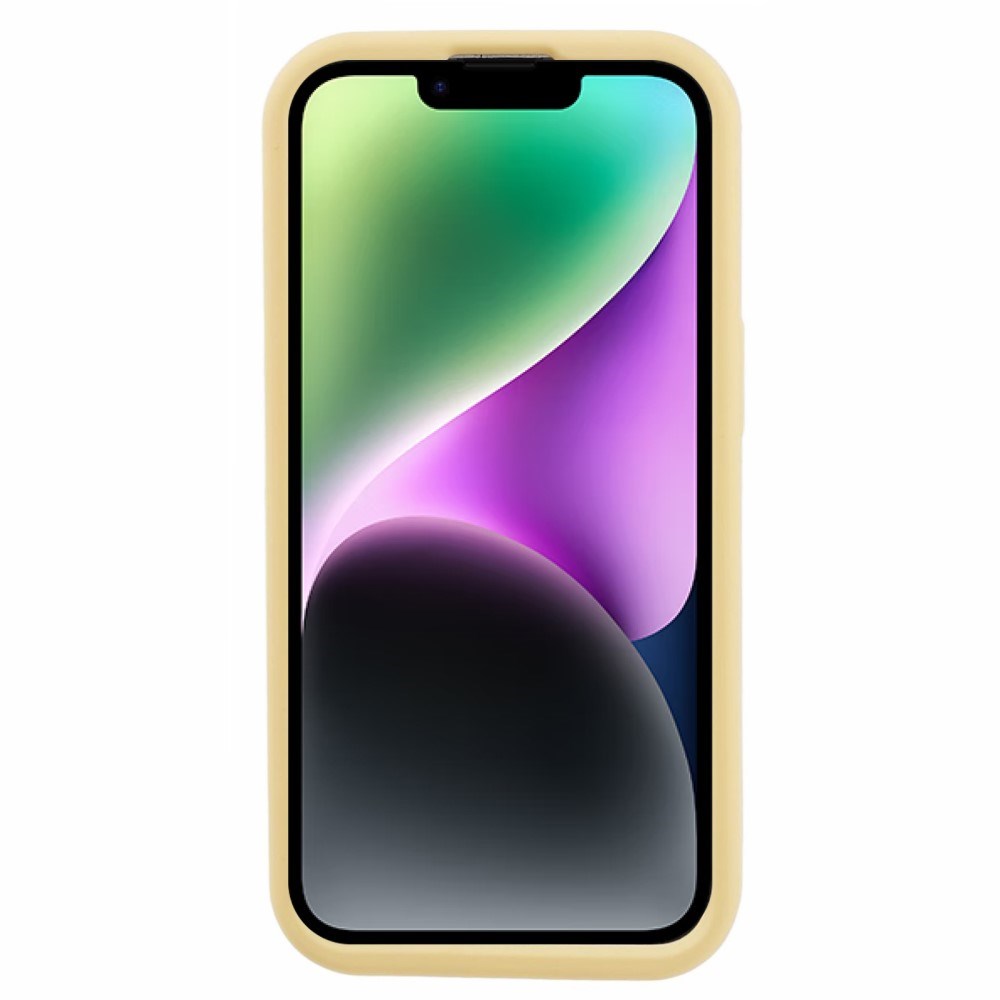 EIDERWOOD iPhone 14 Silikonecover med Sjovt 3D Andedesign - Gul