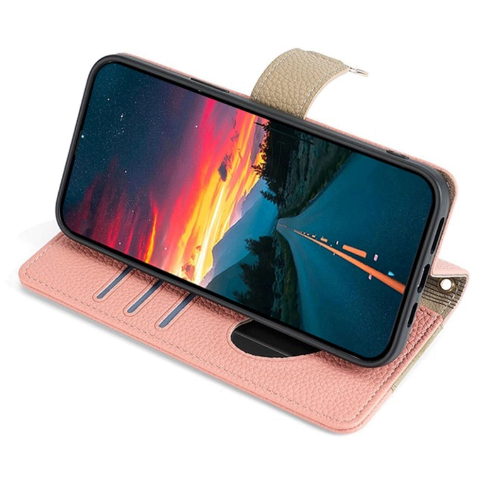 iPhone SE (2022 / 2020) / 8 / 7 Læder 2-i-1 Mobil Cover m. Pung & Crossbody Taske Funktion - Lyserød