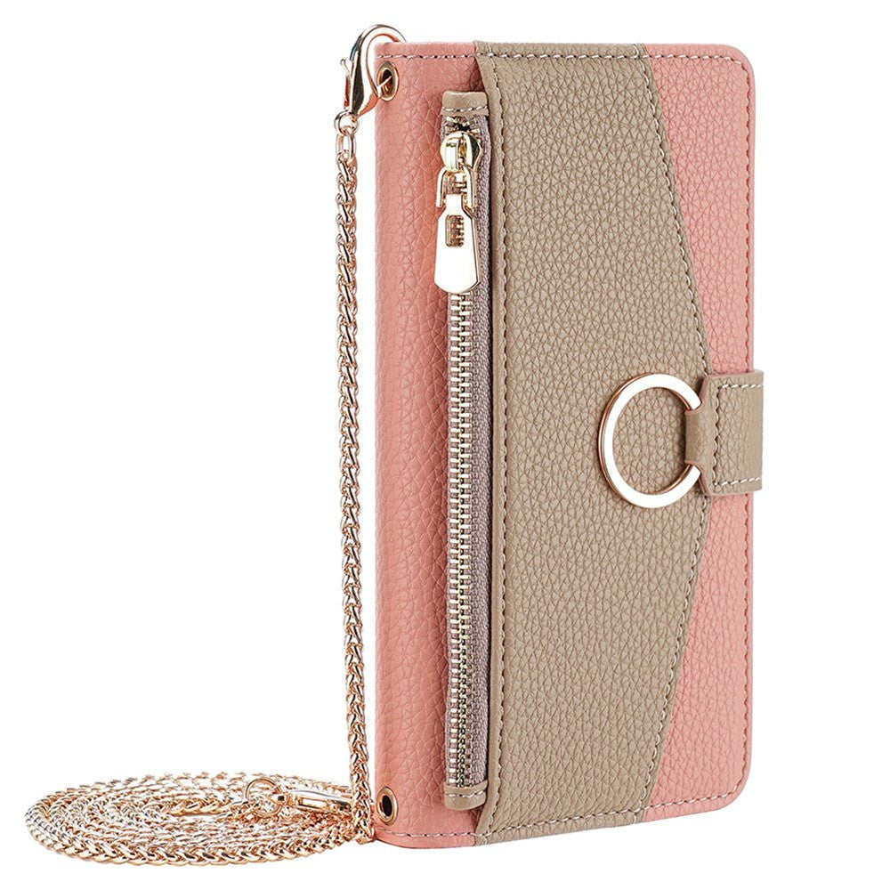 iPhone SE (2022 / 2020) / 8 / 7 Læder 2-i-1 Mobil Cover m. Pung & Crossbody Taske Funktion - Lyserød