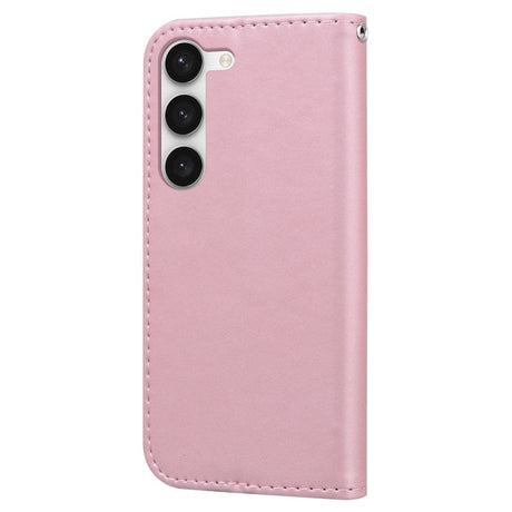 Samsung Galaxy S24+ (Plus) Flip Mobil Cover m. Strop / Ståfunktion / Kortholder - Kanin (Pink)