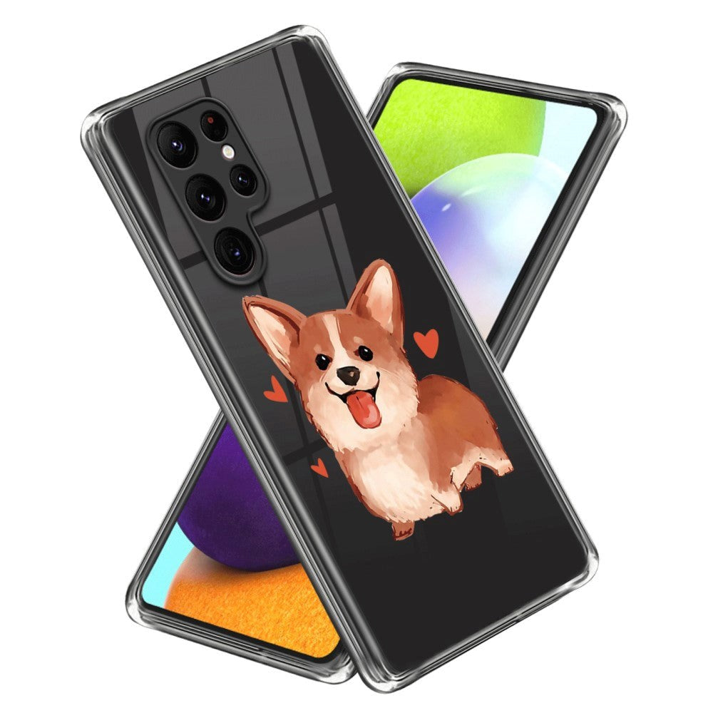 Samsung Galaxy S24 Ultra Fleksibelt Plastik Mobil Cover m. Motiv - Chihuahua