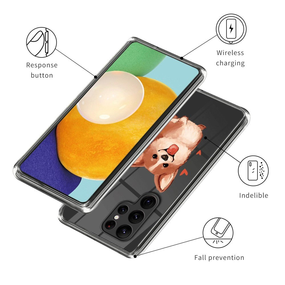 Samsung Galaxy S24 Ultra Fleksibelt Plastik Mobil Cover m. Motiv - Chihuahua