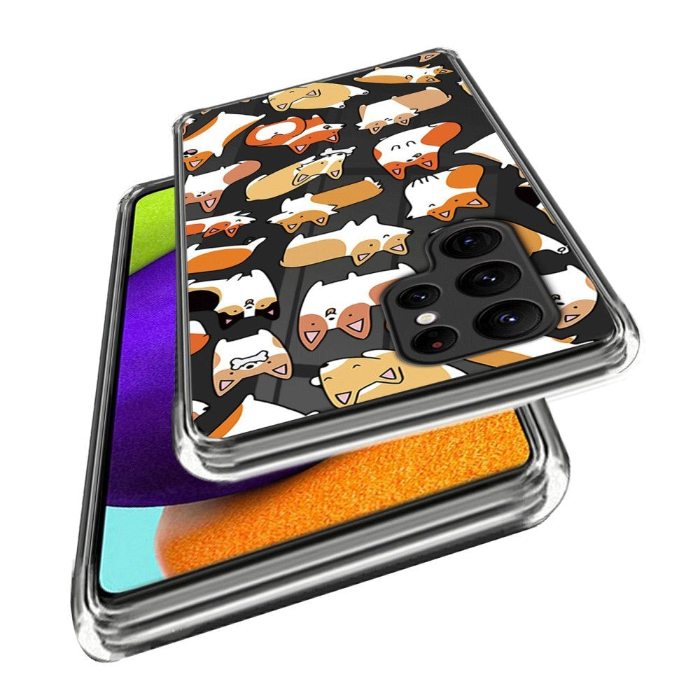 Samsung Galaxy S24 Ultra Fleksibelt Plastik Mobil Cover m. Motiv - Hunde