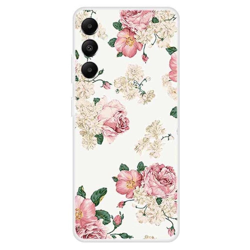 Samsung Galaxy A05s Fleksibel Plastik Mobil Cover m. Motiv - Blomster