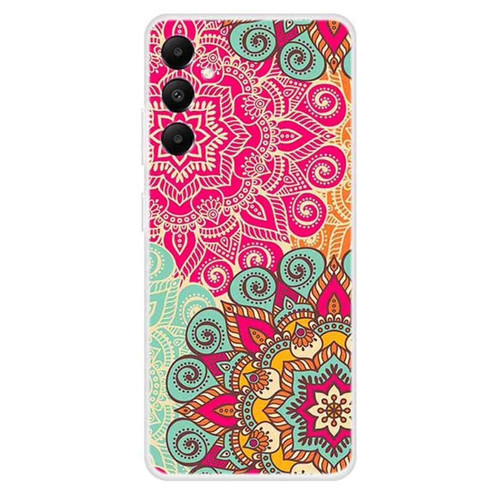 Samsung Galaxy A05s Fleksibel Plastik Mobil Cover m. Motiv - Blomster Doodle