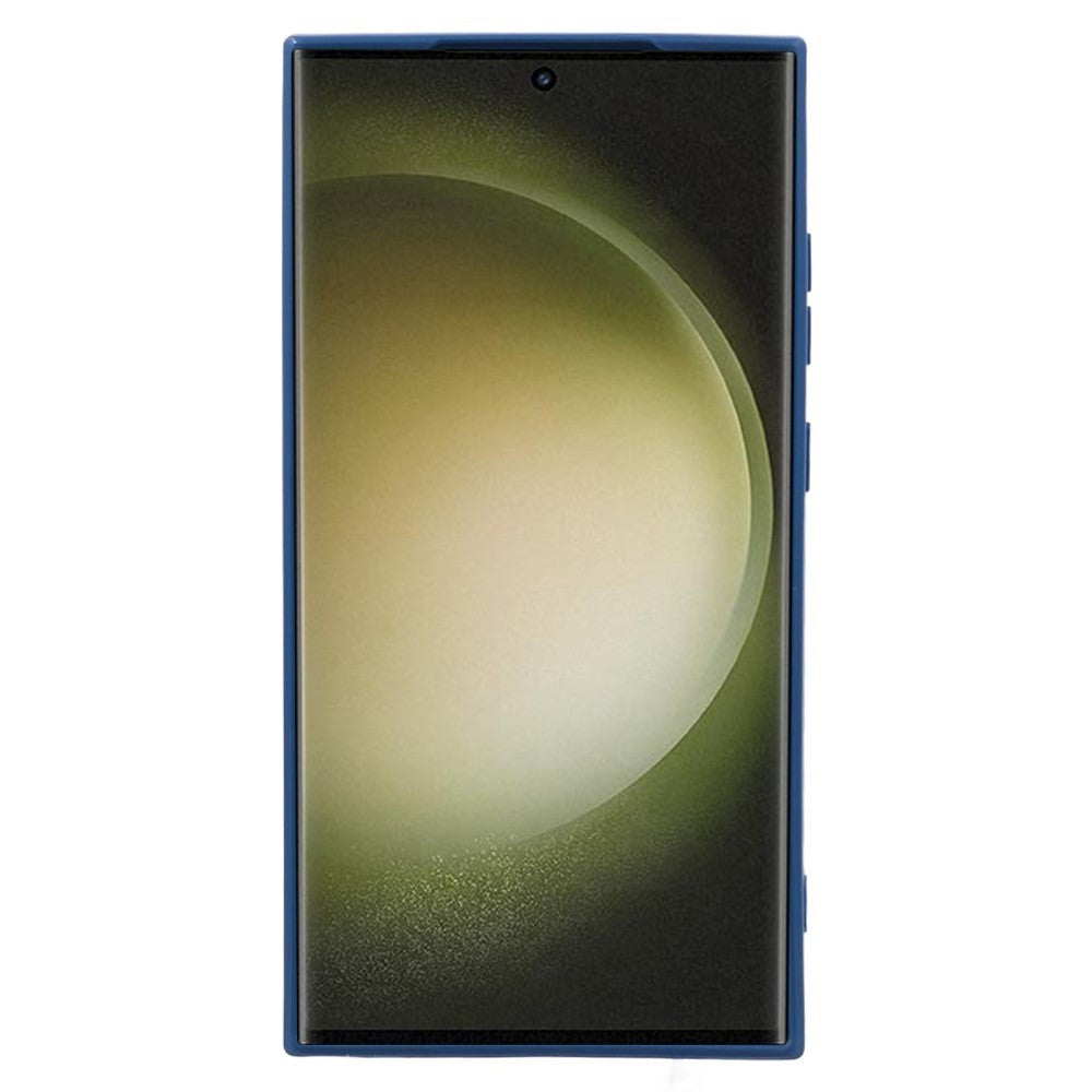 Samsung Galaxy S24 Ultra Fleksibelt TPU Plastik Mobil Cover - Blå