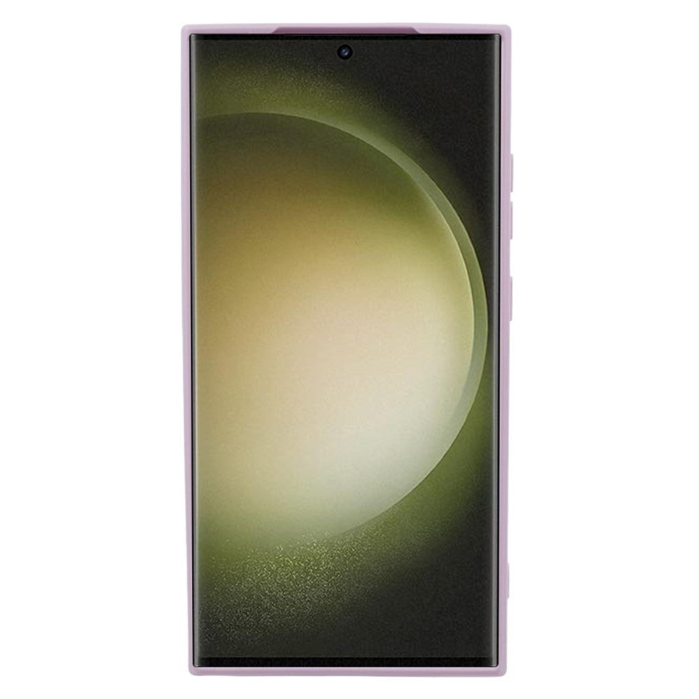 Samsung Galaxy S24 Ultra Fleksibelt TPU Plastik Mobil Cover - Lilla