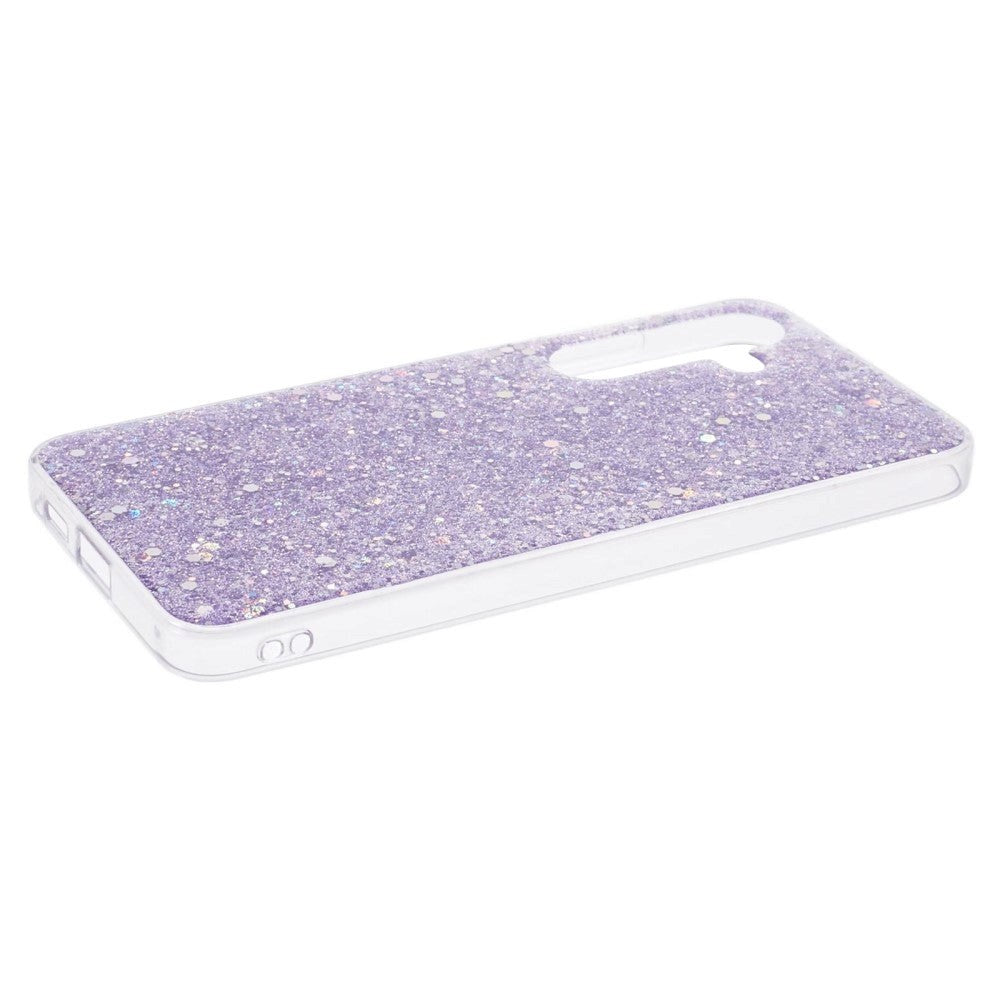 Samsung Galaxy S24 Glitter Mobil Cover - Lilla