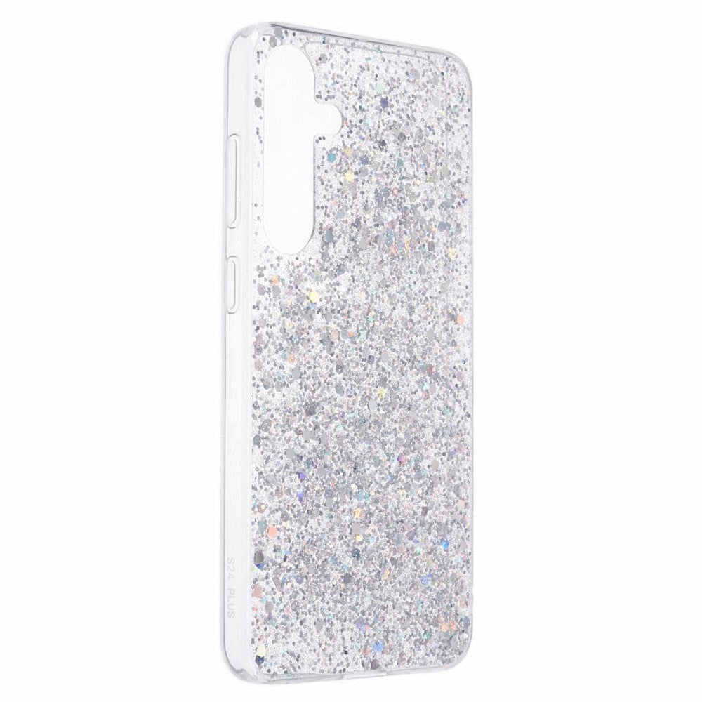Samsung Galaxy S24 Glitter Mobil Cover - Sølv