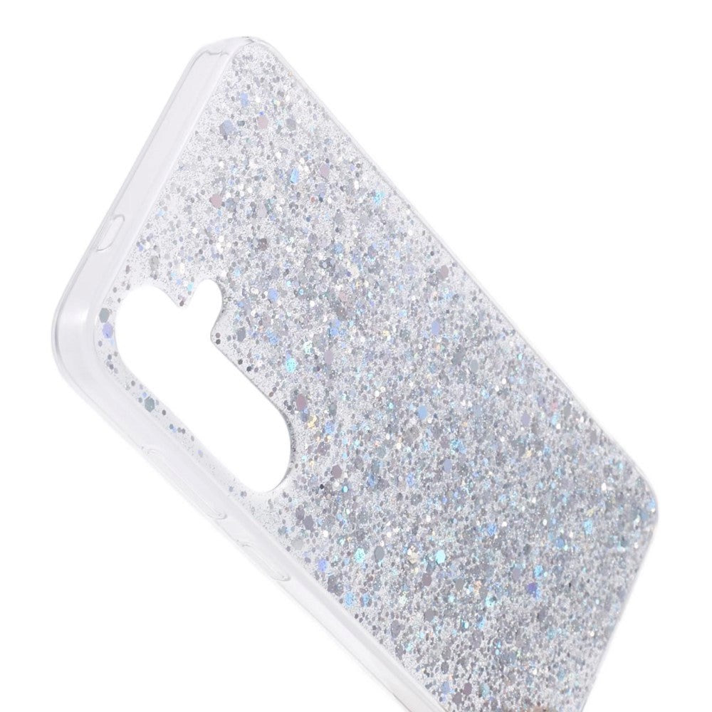 Samsung Galaxy S24 Glitter Mobil Cover - Sølv