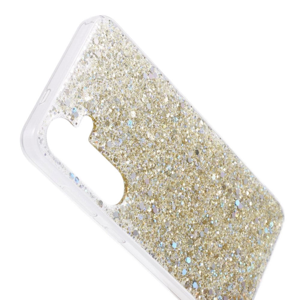 Samsung Galaxy S24 Glitter Mobil Cover - Guld