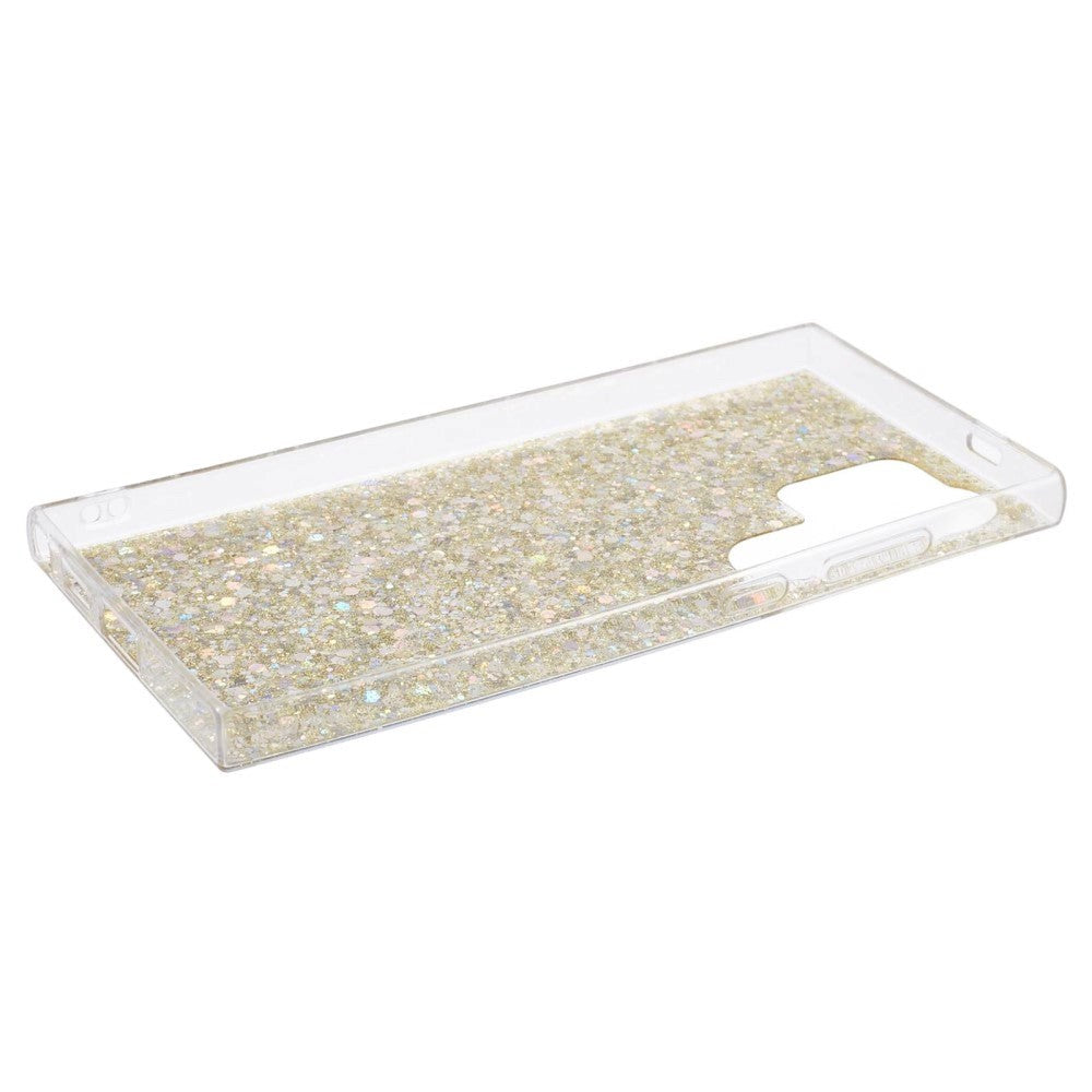 Samsung Galaxy S24 Ultra Glitter Mobil Cover - Guld