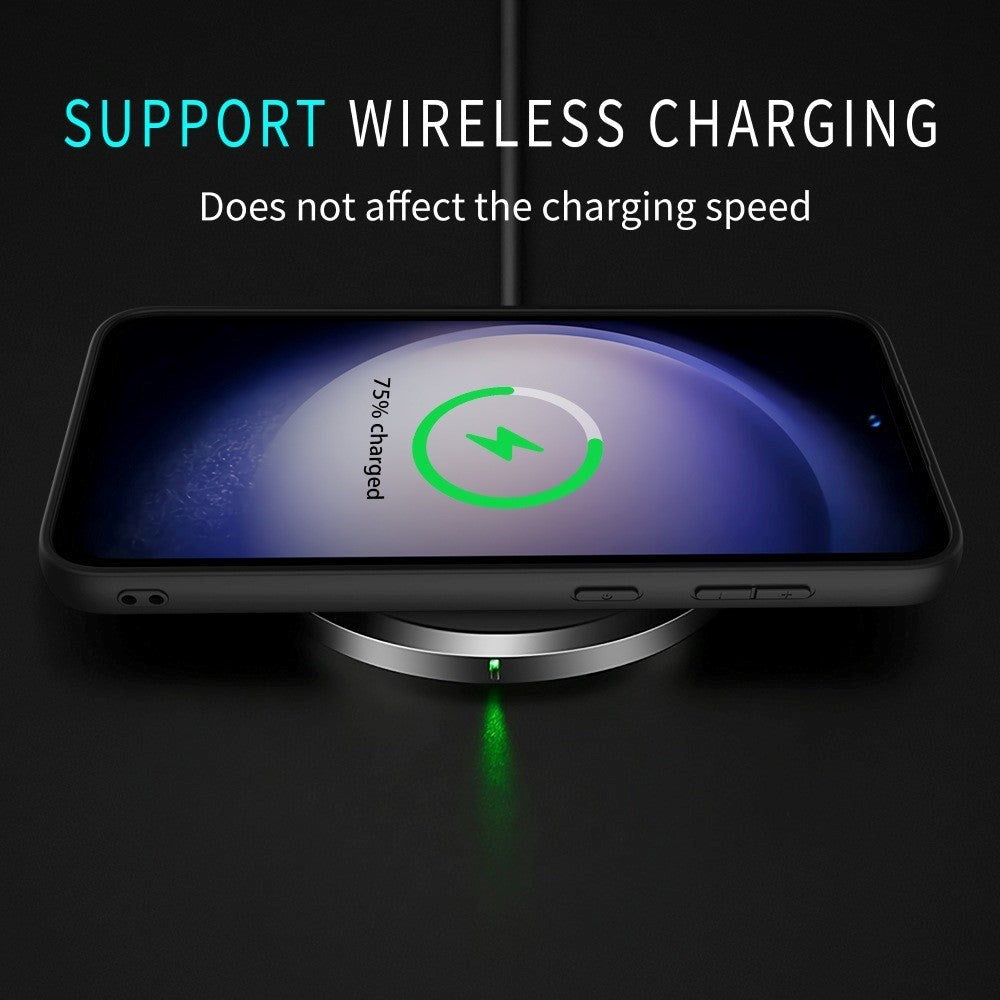 Samsung Galaxy A55 Læderbelagt Plastik Mobil Cover - Brun