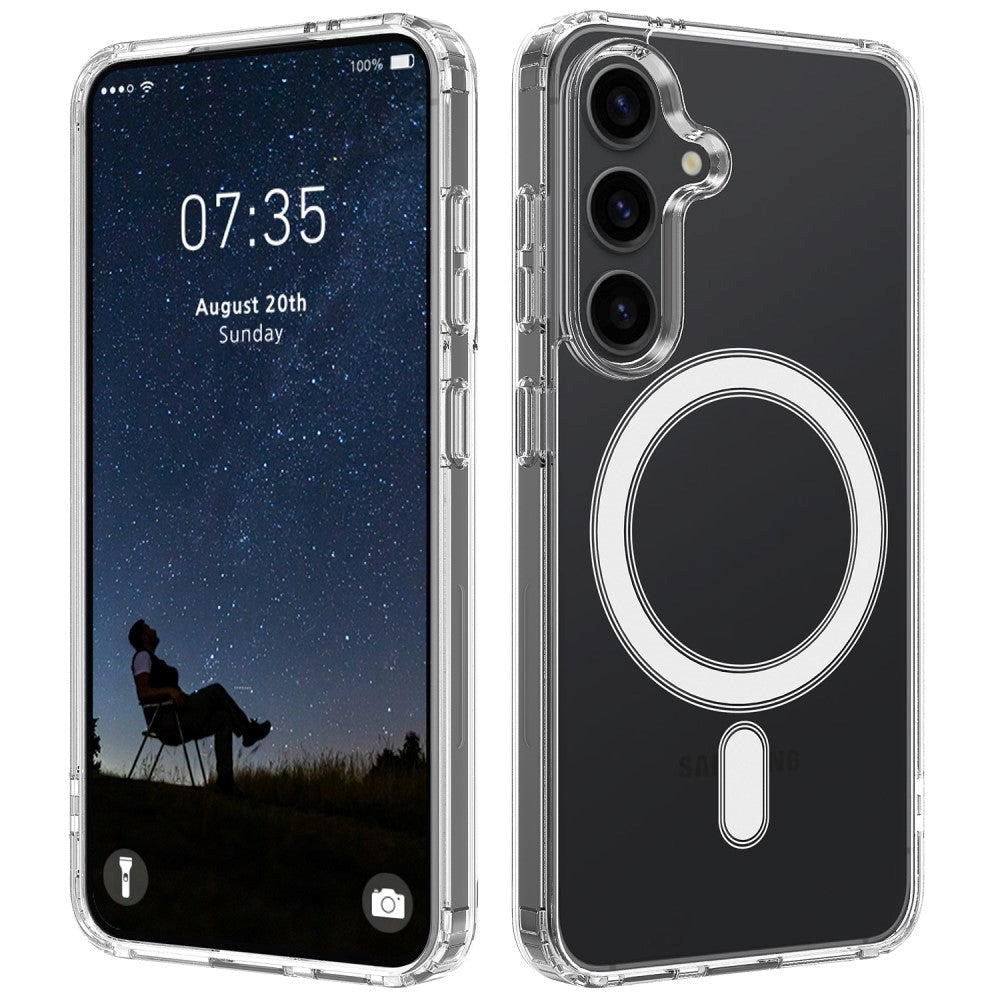 Samsung Galaxy S24 Fleksibel Plastik Mobil Cover - MagSafe Kompatibel - Gennemsigtig