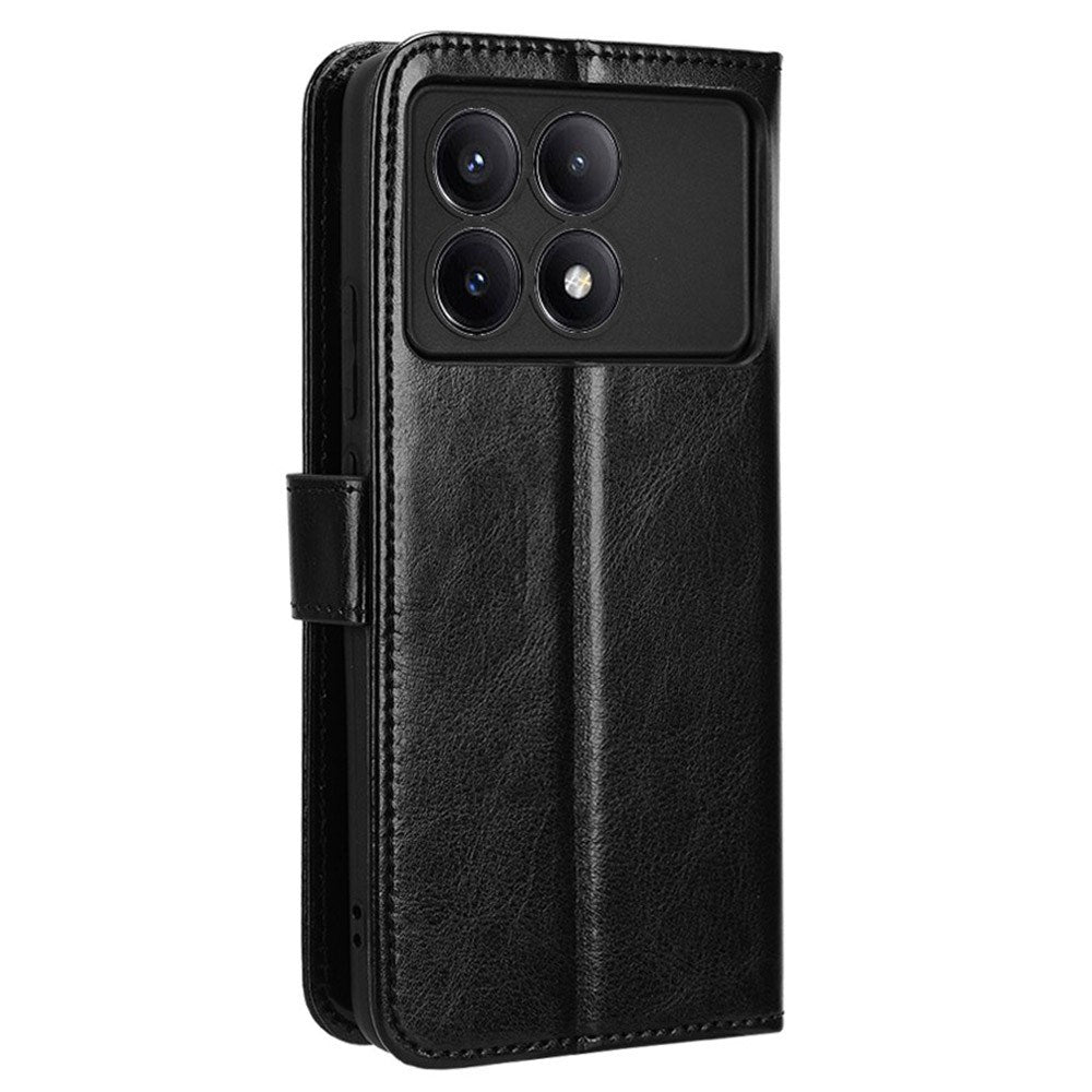 EIDERWOOD Xiaomi Poco X6 Pro Blankt Læder Mobil Cover m. Pung & Strop - Sort
