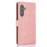 Samsung Galaxy A55 (5G) Læder Mobil Cover m. Pung og Strop - Pink