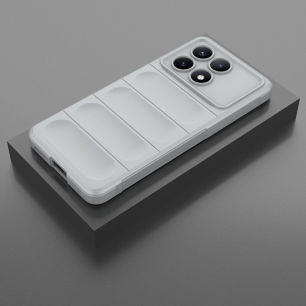 EIDERWOOD Xiaomi Poco X6 Pro Fleksibelt Plastik Mobil Cover - Lysegrå