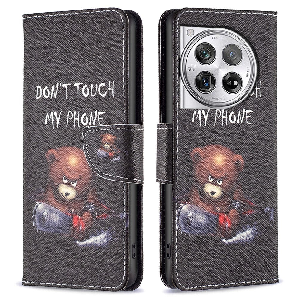 OnePlus 12 Flip Cover m. Pung - Don't Touch My Phone Bjørn