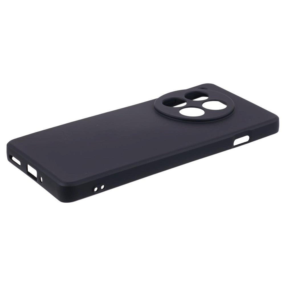 OnePlus 12 Fleksibel Plastik Mobil Cover - Sort