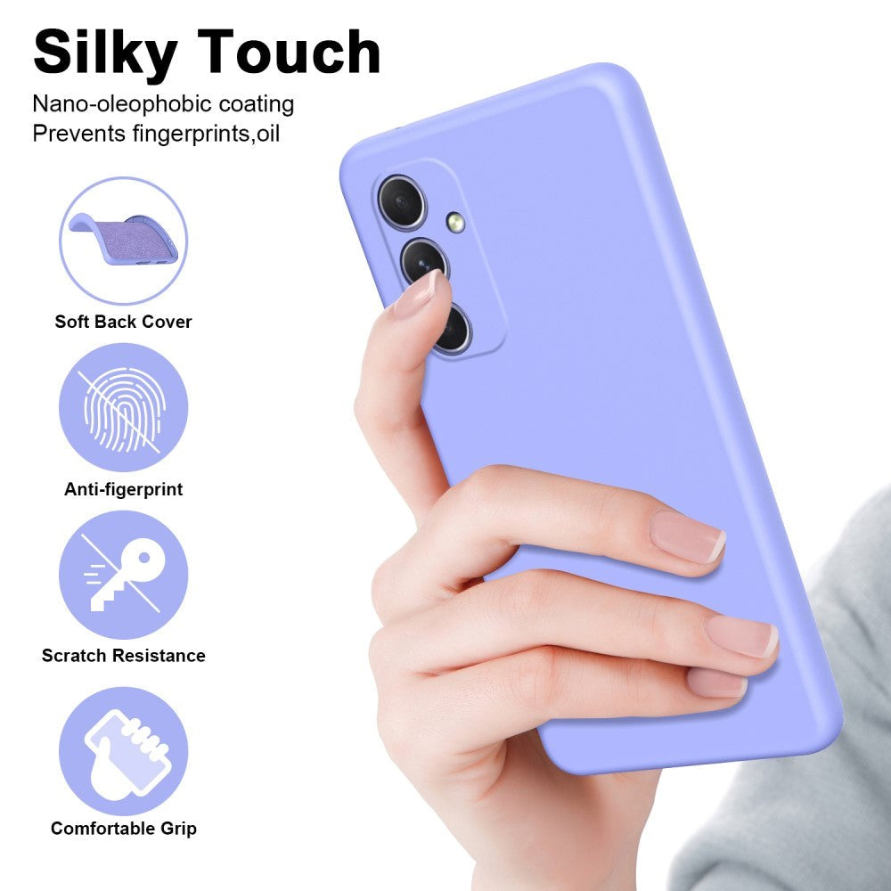 Samsung Galaxy A55 (5G) Mat Fleksibelt Mobil Cover - Lilla