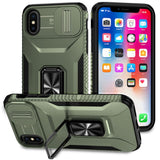 EIDERWOOD iPhone X / XS Håndværker Mobil Cover m. Magnetisk Kickstand & Cam Slider - Grøn