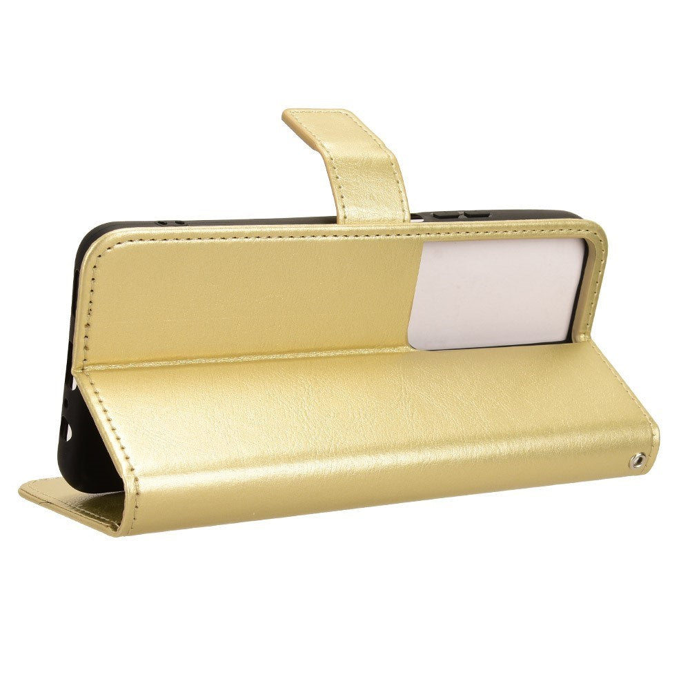 EIDERWOOD - Honor X7b / 90 Smart - Kunstlæder Flip Cover m. Strop - Guld