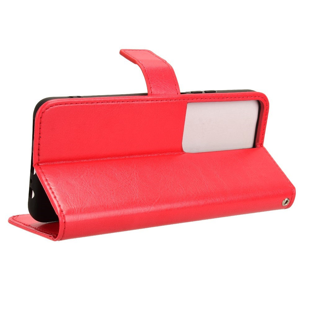 EIDERWOOD - Honor X7b / 90 Smart - Kunstlæder Flip Cover m. Strop - Rød