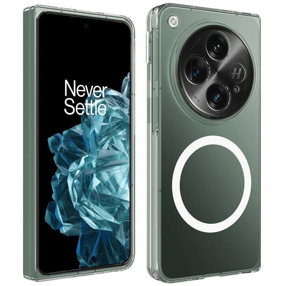EIDERWOOD OnePlus Open Hårdt Plastik Mobil Cover - MagSafe Kompatibel - Gennemsigtig