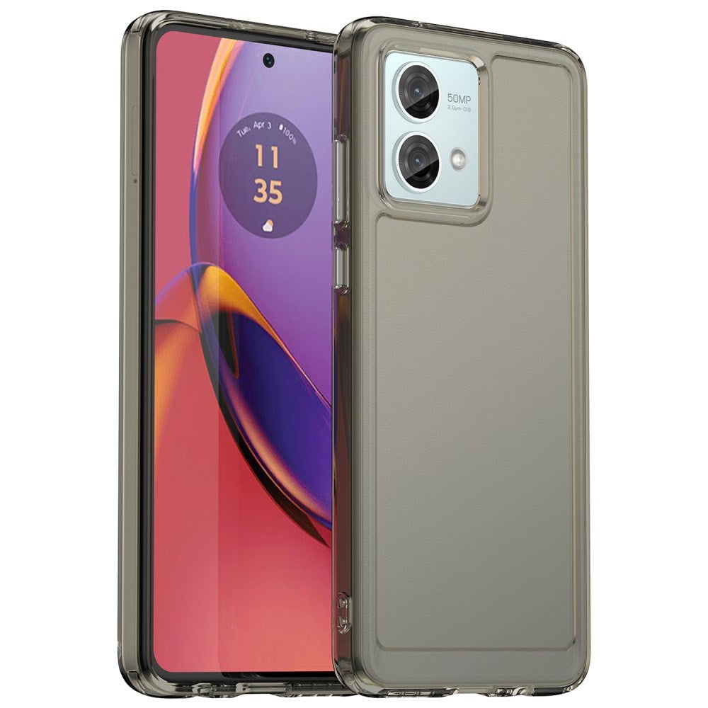 EIDERWOOD Motorola Moto G84 Transparent Fleksibelt Plastik Mobil Cover - Grå
