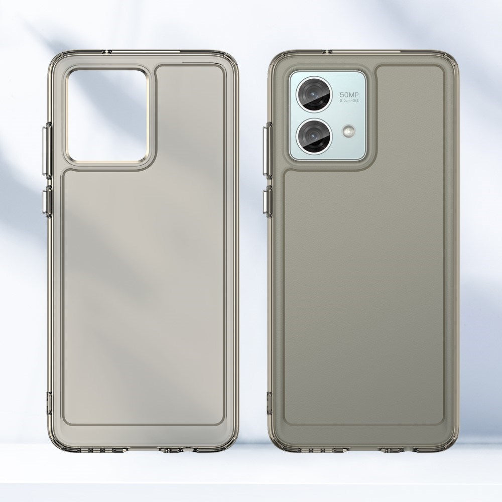 EIDERWOOD Motorola Moto G84 Transparent Fleksibelt Plastik Mobil Cover - Grå