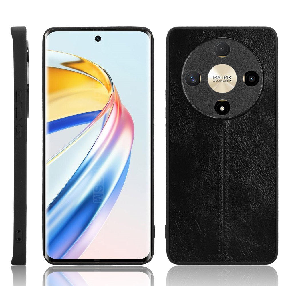 EIDERWOOD - Honor Magic6 Lite (5G) - Kunstlæder Bagside Cover - Sort