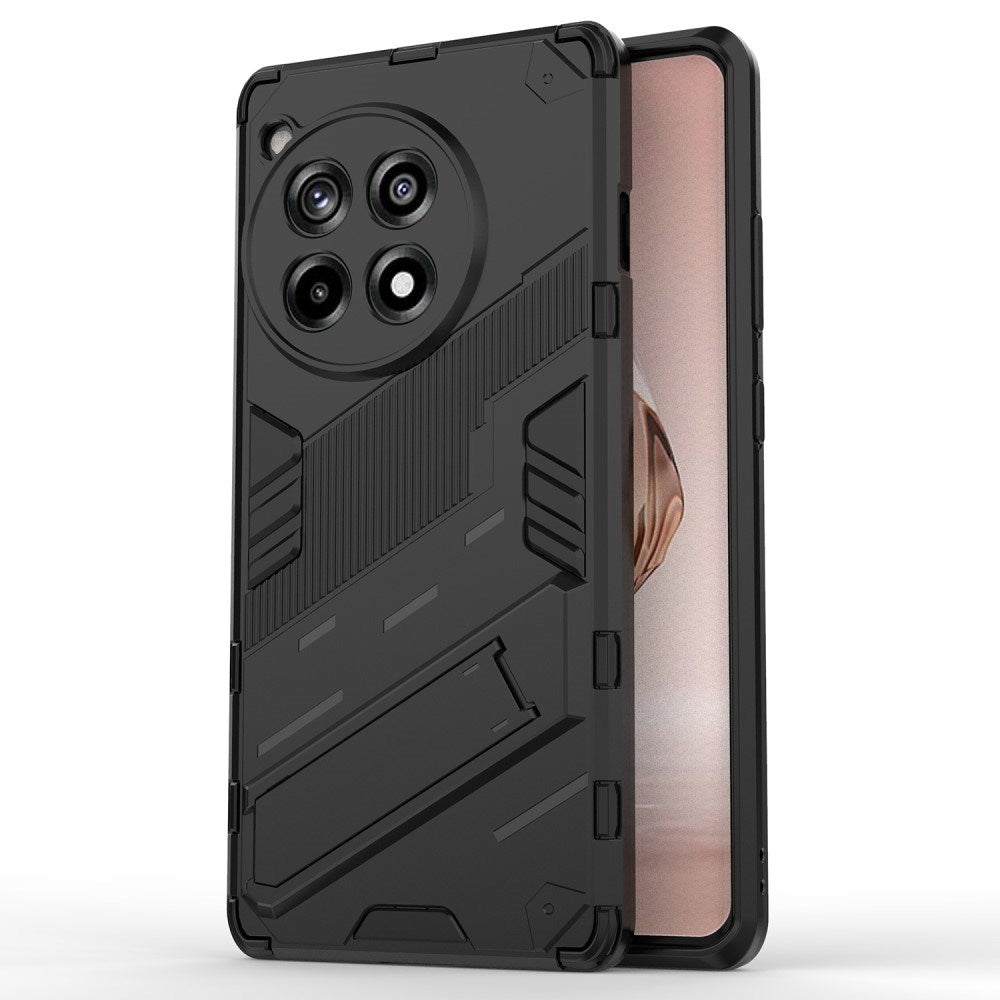 EIDERWOOD OnePlus 12R Hybrid Håndværker Mobil Cover m. Kickstand - Sort