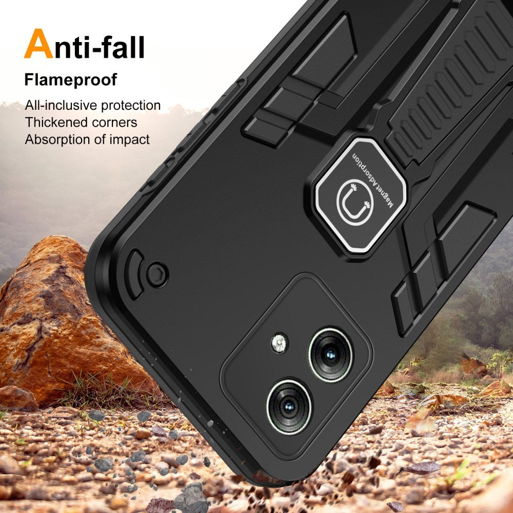 EIDERWOOD Motorola Moto G54 Håndværker Mobil Cover m. Kickstand - Sort