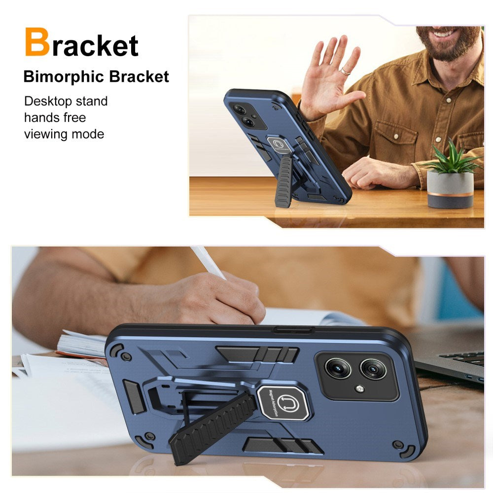 EIDERWOOD Motorola Moto G54 Håndværker Mobil Cover m. Kickstand - Blå