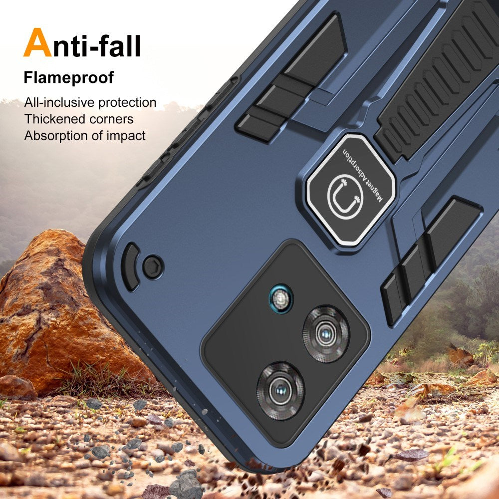 EIDERWOOD Motorola Edge 40 Neo Håndværker Mobil Cover m. Kickstand - Blå