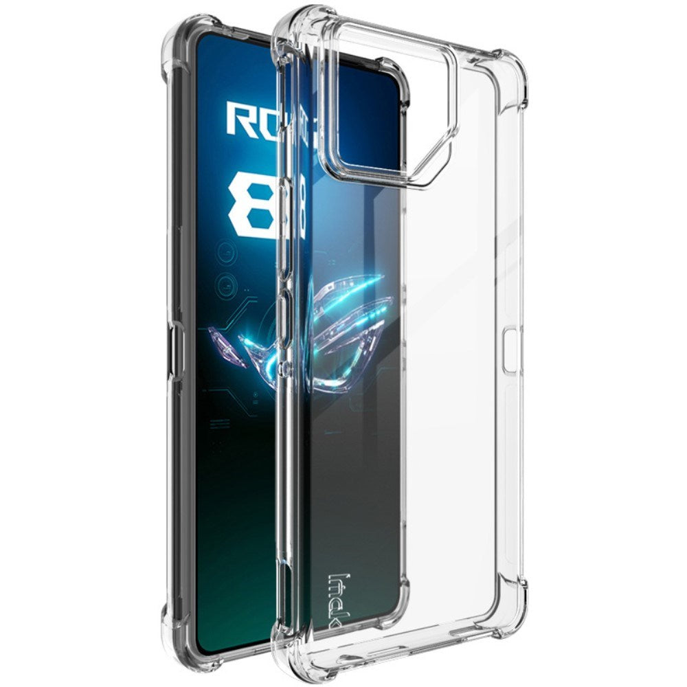 Asus ROG Phone 8 / 8 Pro IMAK Shock Resistant Plastik Mobil Cover - Gennemsigtig