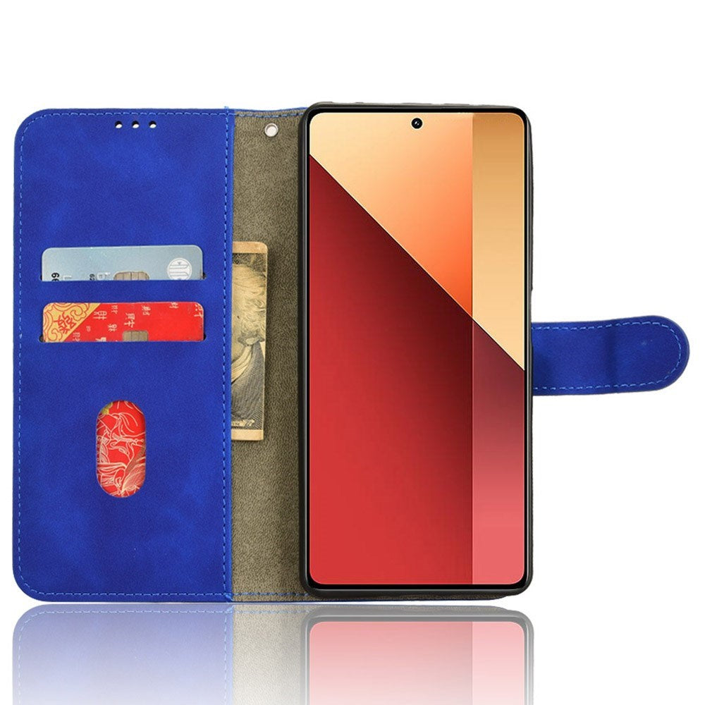 EIDERWOOD Xiaomi Redmi Note 13 Pro (4G) / Poco M6 Pro Blødt Læder Mobil Cover m. Pung - Blå